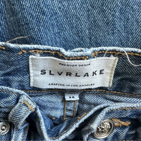 SLRVLAKE Women’s straight Leg Blue Denim Jeans Size 26 - Picture 4 of 7